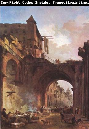 ROBERT, Hubert The Porta Octavia in Rome (mk08)
